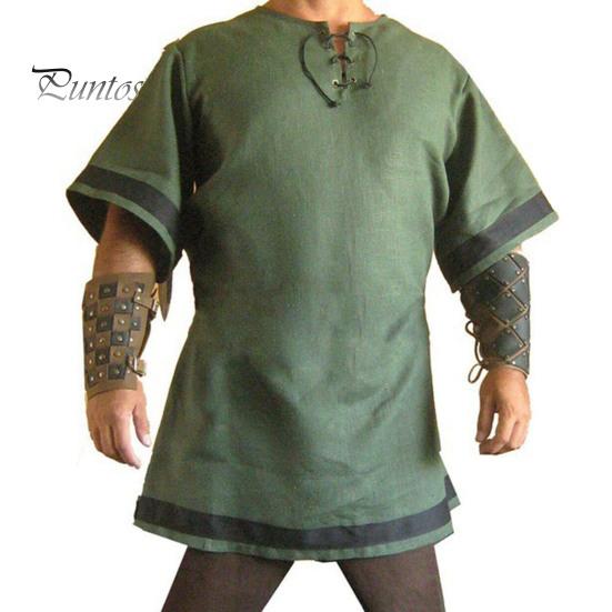 

Костюм воина викинга, средневековая мужская рубашка, наряд рыцаря викинга, винтажная ренессансная пиратская туника, рубашка для косплея, сценические выступления