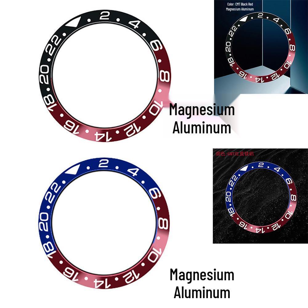 Caixa de Relógio Bisel GMT Cerâmico da Moda, Diâmetro Externo 38mm, Diâmetro Interno 30.8mm