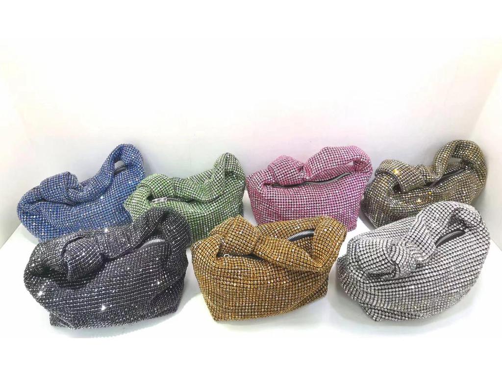 2024 Women's Fashion Rhinestone Chain Handbag - Chic, Versatile, Portable, and High-End.