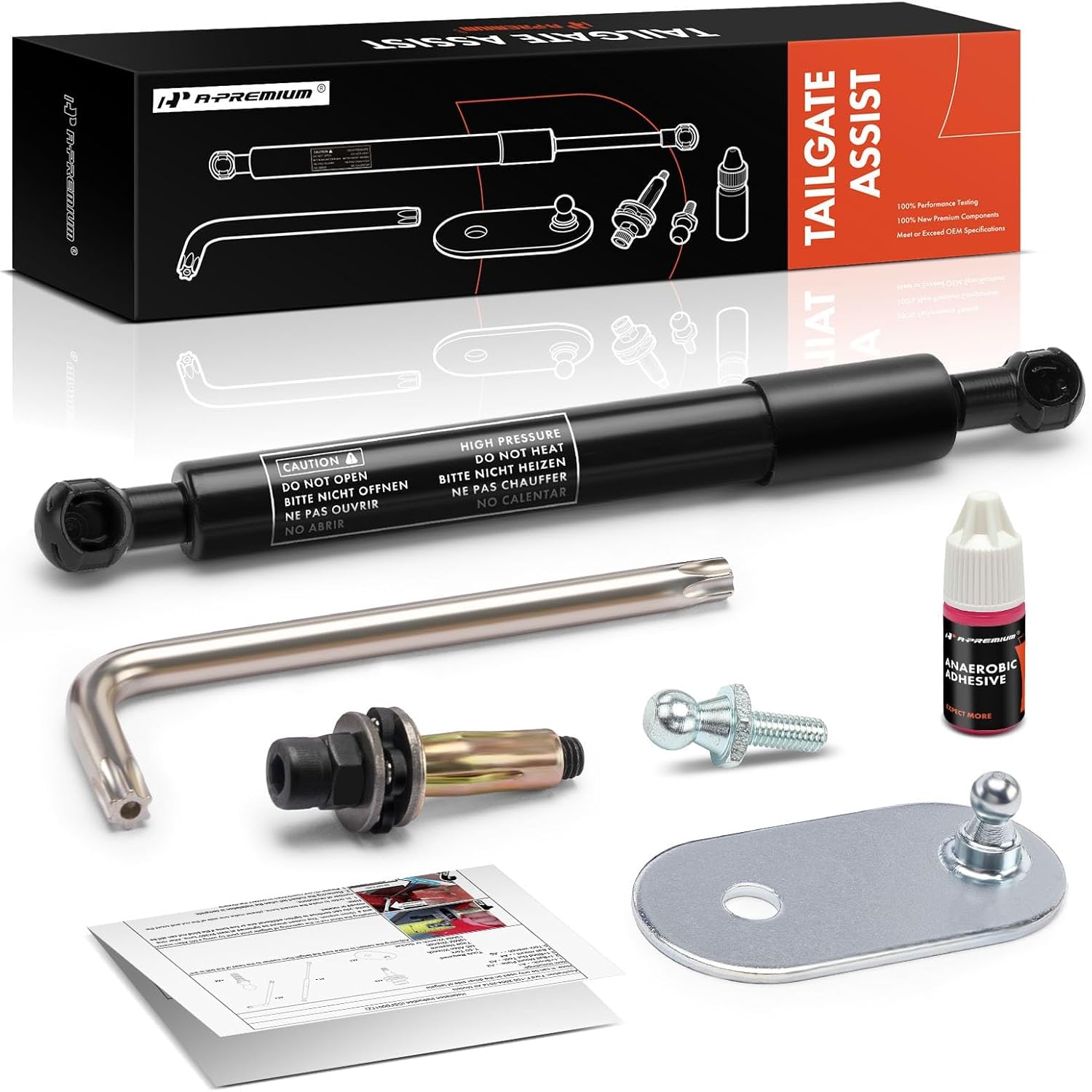 A-Premium Tailgate Assist Shock Strut Compatible with Ford F-150 2004-2014 & Lincoln Mark LT 2006-2008 DZ43200 Truck Tail Gate Lift Assist Tailgate