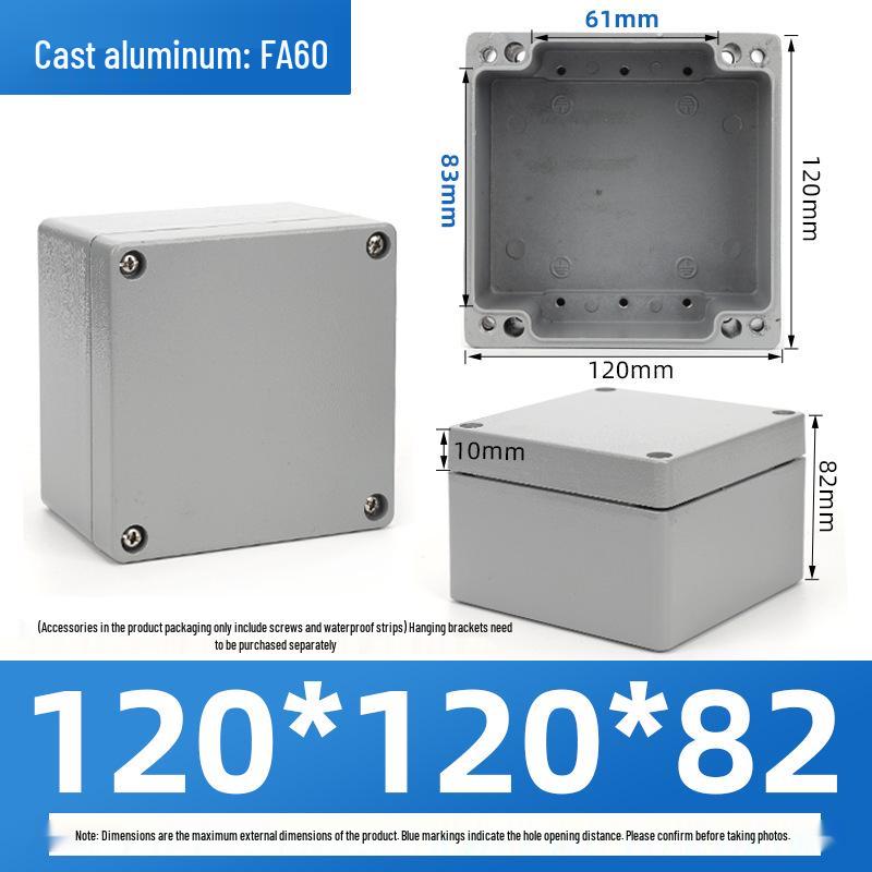 Outdoor Waterproof Die-Cast Aluminum Junction Box with Sealed Push Button Switch