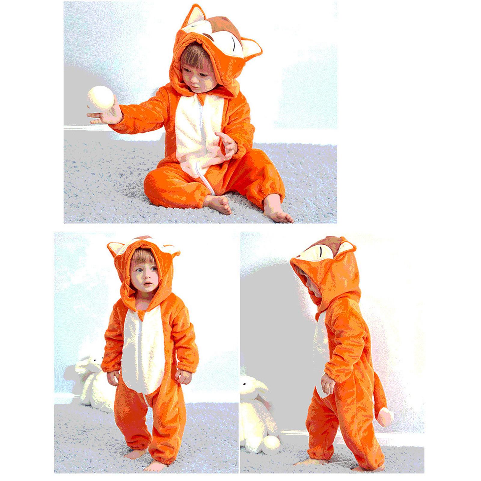 

Baby Toddler Animals Cosplay Cute Cartoon Pyjama Costume Romper Комбінезон 100 помаранчевий