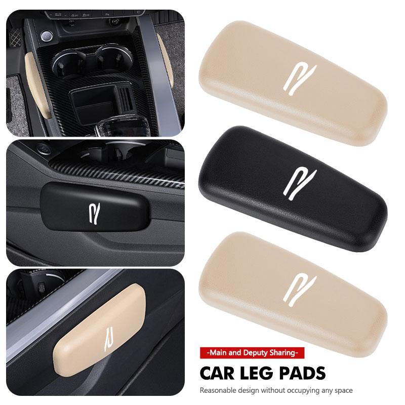 137For Volkswagen VW Leather Car Pillow Car Knee Pad Elastic Memory Foam Leg Pad Passat B5 B5.5 2000- 2007 2008 2009 2010 Touareg
