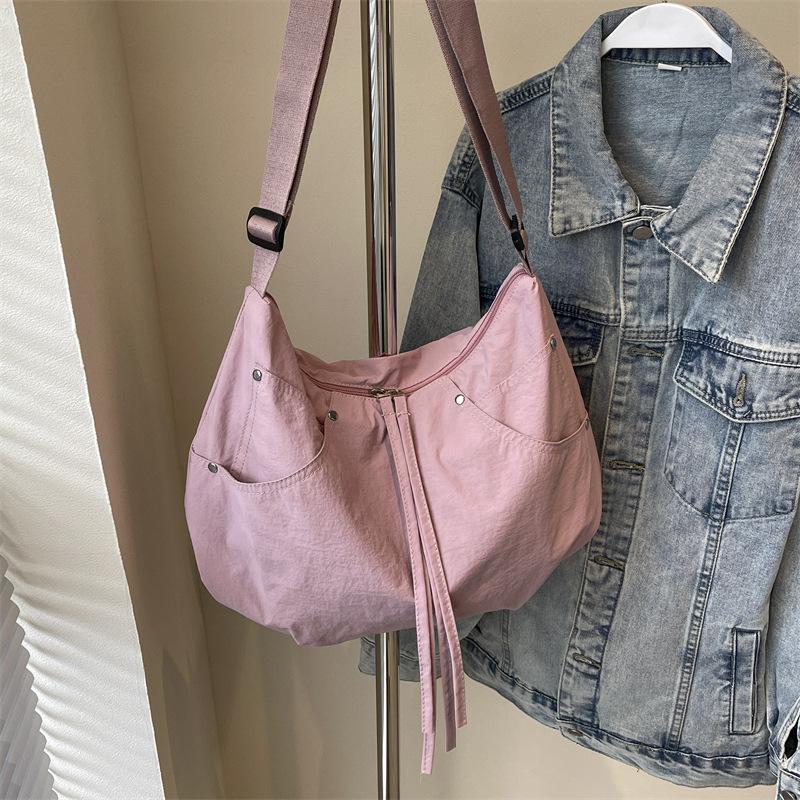 Simple and Stylish Large-capacity Casual Shoulder Armpit Bag 2025 Summer New Korean Version Popular Tote Bag Commuter Bag