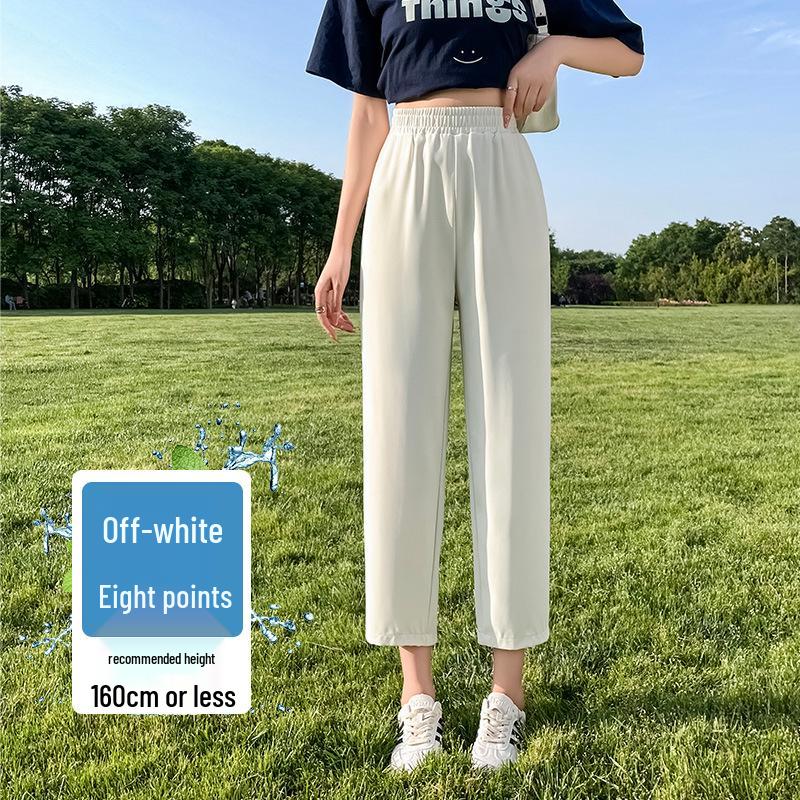 

Plus Size Women s Ice Silk Suit Pants - Summer Thin Petite Elastic Waist, 2025 Collection. Large