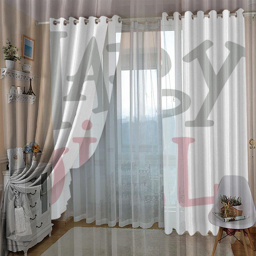 High Density Blackout Curtains Alphabet Series Digital Printing Curtains
