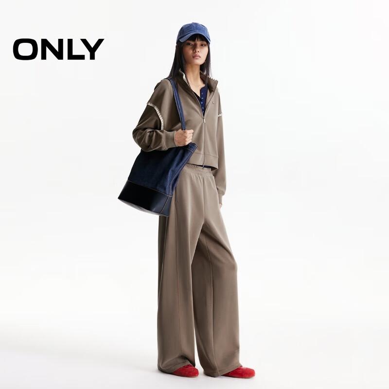 ONLY Women's Elastic Waist Straight-Leg Trousers