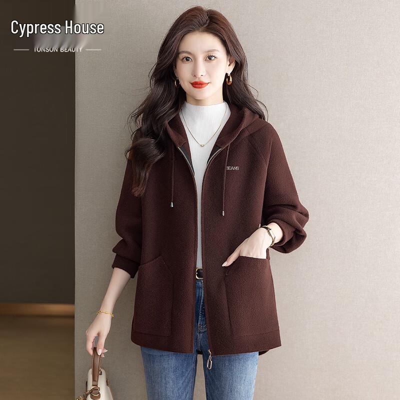 

Женская куртка Cypress с капюшоном на шнурке, колор-блок, с надписью S