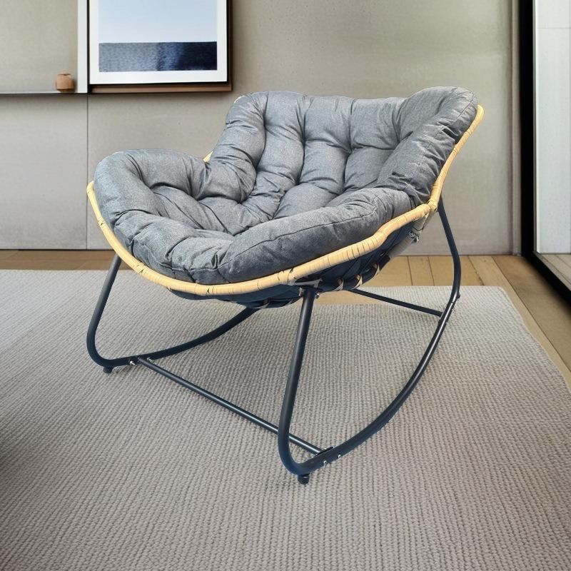 Rocking Recliner Chair: Balcony Leisure Chair, Lay-Flat Nest Chair, Lazy Sofa for Home