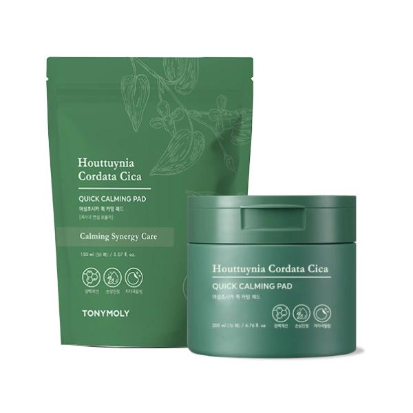Houttuynia Cordata Cica Quick Calming Pad + Refill Pack Set (70 Pads + 50 Pads)