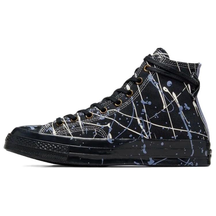 

Converse Chuck 70 High Paint Splatter Black Blue Unisex Sneakers A06541C EU 36