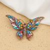 Women's Insect Brooch, Rhinestone Brooch, Metal Accessory, Butterfly Brooch
