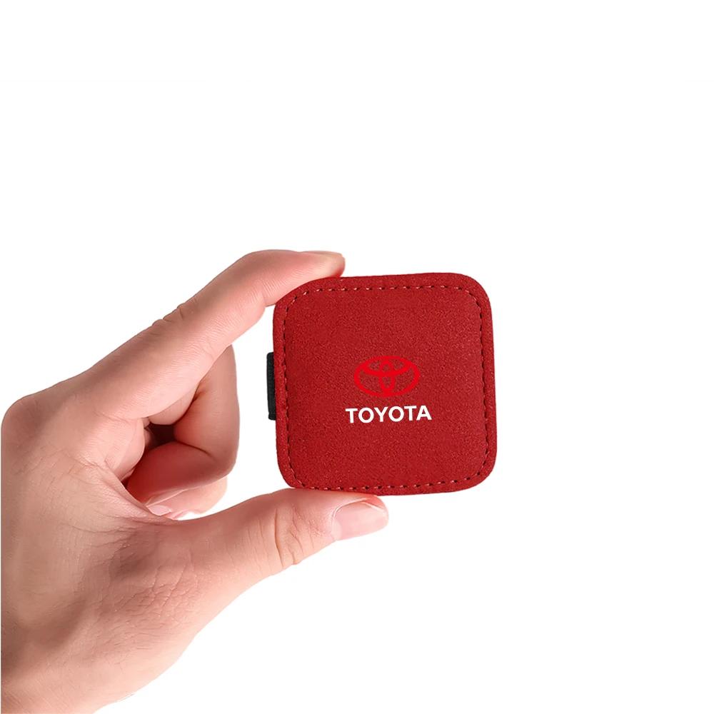 Auto Stopper Buckle Leather Clip Magnetic Design Seat Belt Fixed Limiter For Toyota TRD Corolla Chr Avensis Yaris Camry Racing