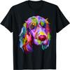 English Cocker Spaniel Pop Art Porträt Hundebesitzer T-Shirt