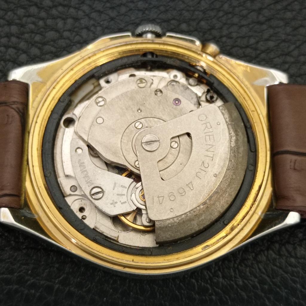 Orient CRYSTAL AUTOMATIC 46941 VINTAGE JAPAN MENS ORIGINAL DIAL WATCH A707786-1