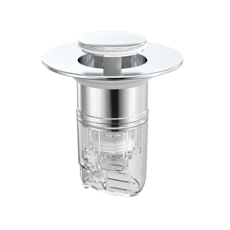 

Basin Deodorant Water Leakage Filter Plug Bullet-type Drainer Wash Bathroom Press-type Copper Core Bounce