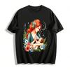 Sanftes Mama Baby Still-Print T-Shirt Warmes Eltern-Kind-Zeit Oberteil Reines Baumwoll-T-Shirt