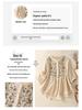 2025 Women's Retro Linen Shirt: Elegant Stand Collar, Single-Breasted, Embroidered Design