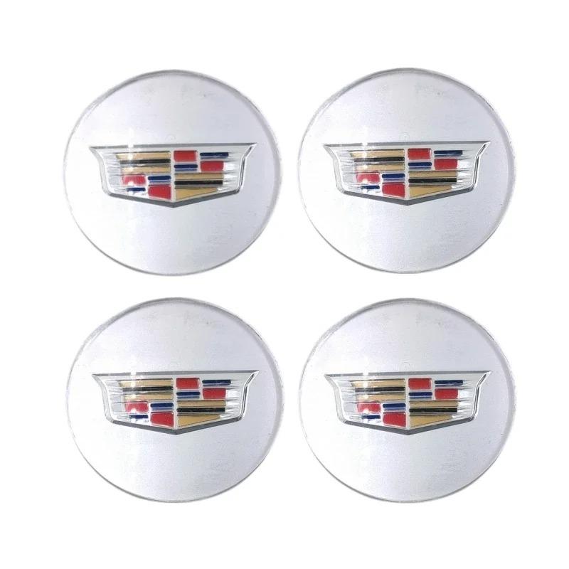 For Cadillac ATS CTS DTS STS SLS SLR XLR BLS Seville Escalade Tiburon CT6 60/65MM Car Wheel Center Hub Emblem Sticker Decoration