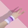 Women Running Cotton Soft Badminton Warm Bracers Rainbow Color Wristband Hand Wrap