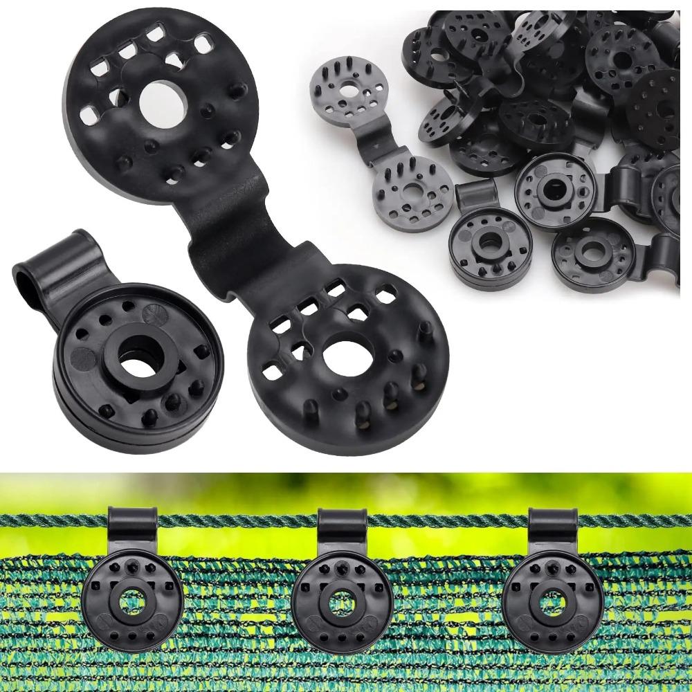 50Pcs Shade Cloth Clips Shade Fabric Clamps Grommets For Net Mesh Cover Sunblock Fabric In Garden Backyard Greenhouse Fixer