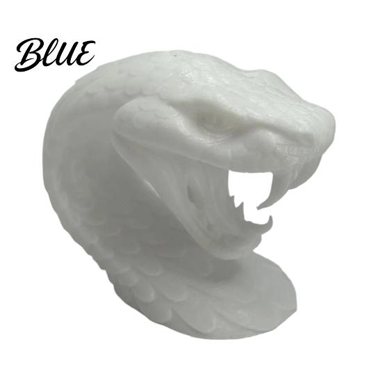 Personalized Craft Gift with Sharp Snake Ornament Head 3D Printed Desk Sculpture Teeth Novelty Home Accents Realistic Animal Figurine