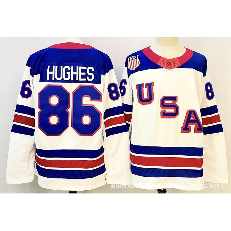 Mens Ice Hockey Jersey USA Team Embroidered Edition 2026 Custom Design Cotton Blend Performance Uniform