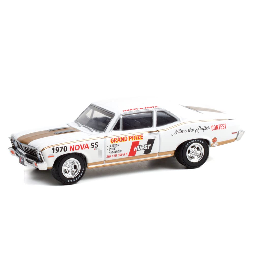 GREENLIGHT scale Chevrolet Nova SS 54th International 500 Mile Sweep Stakes Hurst Performance Prize 164 "1970 - 'Grand Car'"