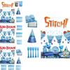 Stitch Theme Party Supplies Set Blue Lilo And Stitch Birthday Decorations