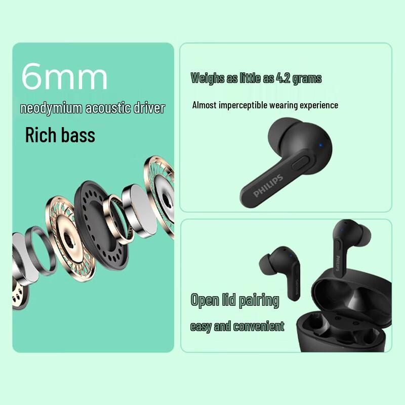 Philips TAT2206 Wireless Bluetooth Sports Earbuds