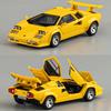 1:32er Maßstab Countach Lp500S V12 Sportwagen Modell Spielzeug Türen Öffnen Legierung Druckguss Simulation Sound Licht Modelle Geschenke Für Kinder