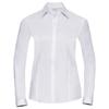 Russell Collection Womens/Ladies Herringbone Long-Sleeved Shirt