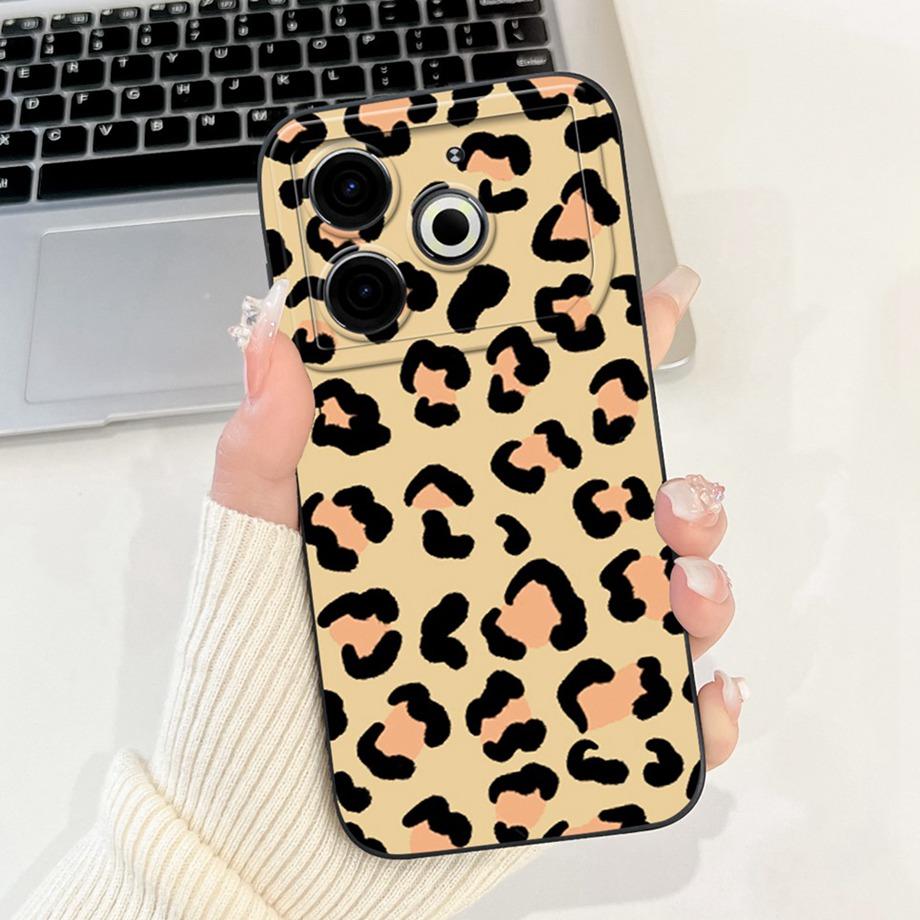For Tecno Pova 6 Neo Pova6Neo Case Liquid Silicone Soft TPU Back Cover 2024 Fashion Phone Funda Gothic Black Night Bumper