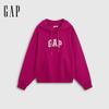 GAP Women's Fleece-Lined Logo Terry Hooded Pullover Sweatshirt