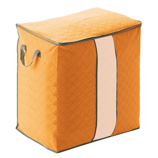 Quilt Storage Bag Zipper Closure Dirt-proof Non Woven Fabric Tear Resistant Blanket Storage Bag for Sweaters