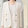 ELLASSAY Women's Double-Breasted Elegant Short Jacket