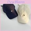 Vintage American Style Soft Top Black Baseball Cap With Cute Bear Embroidery For All Seasons