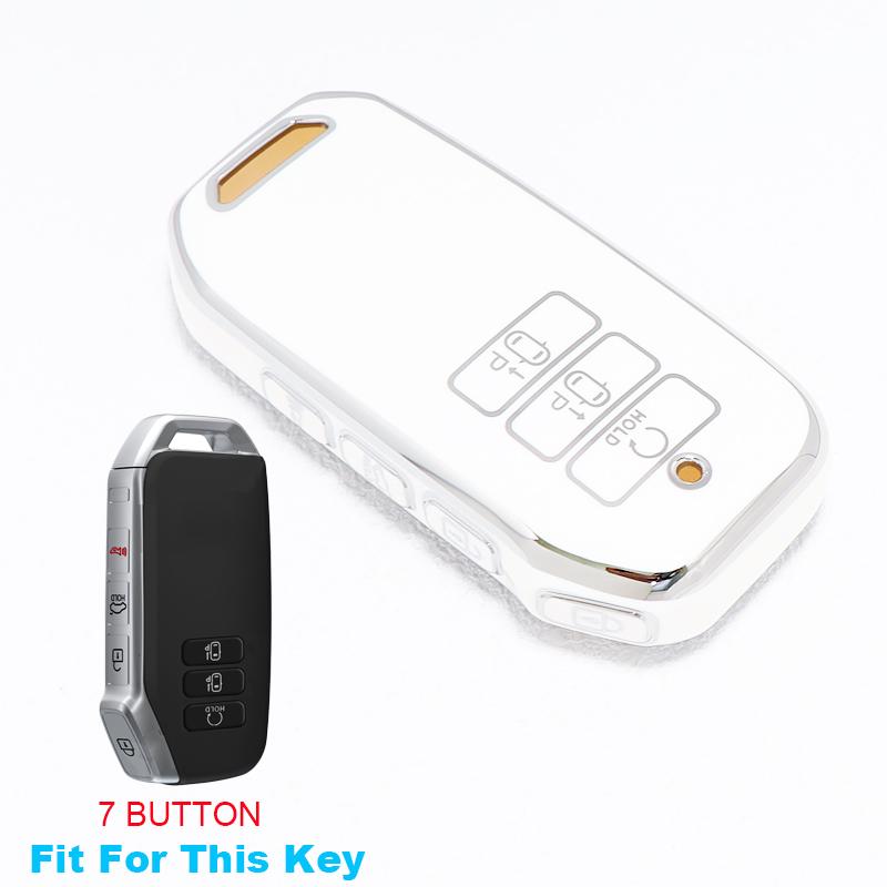 Tpu Key Shell Fob Holder 7 Buttons Car Remote Key Case Cover For Kia Sorento Mq4 Ev6 K8 V6 Keyless Protector