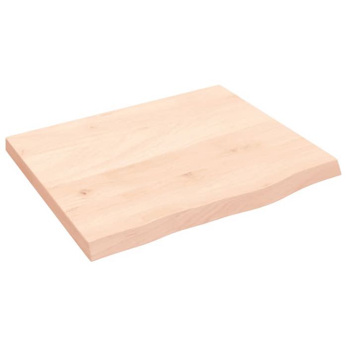 VidaXL Wall Shelf 60x50x4 Cm Solid Untreated Oak Wood 363531