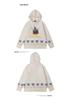 2025 Unisex Cat Embroidery Knit Hoodie - Autumn Loose Fit