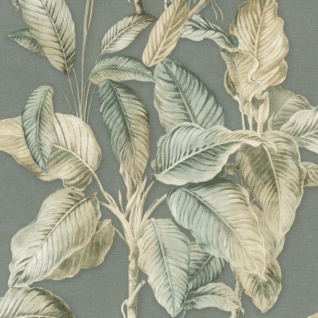 Rasch Boho Palm Leaf Vinyl Wallpaper
