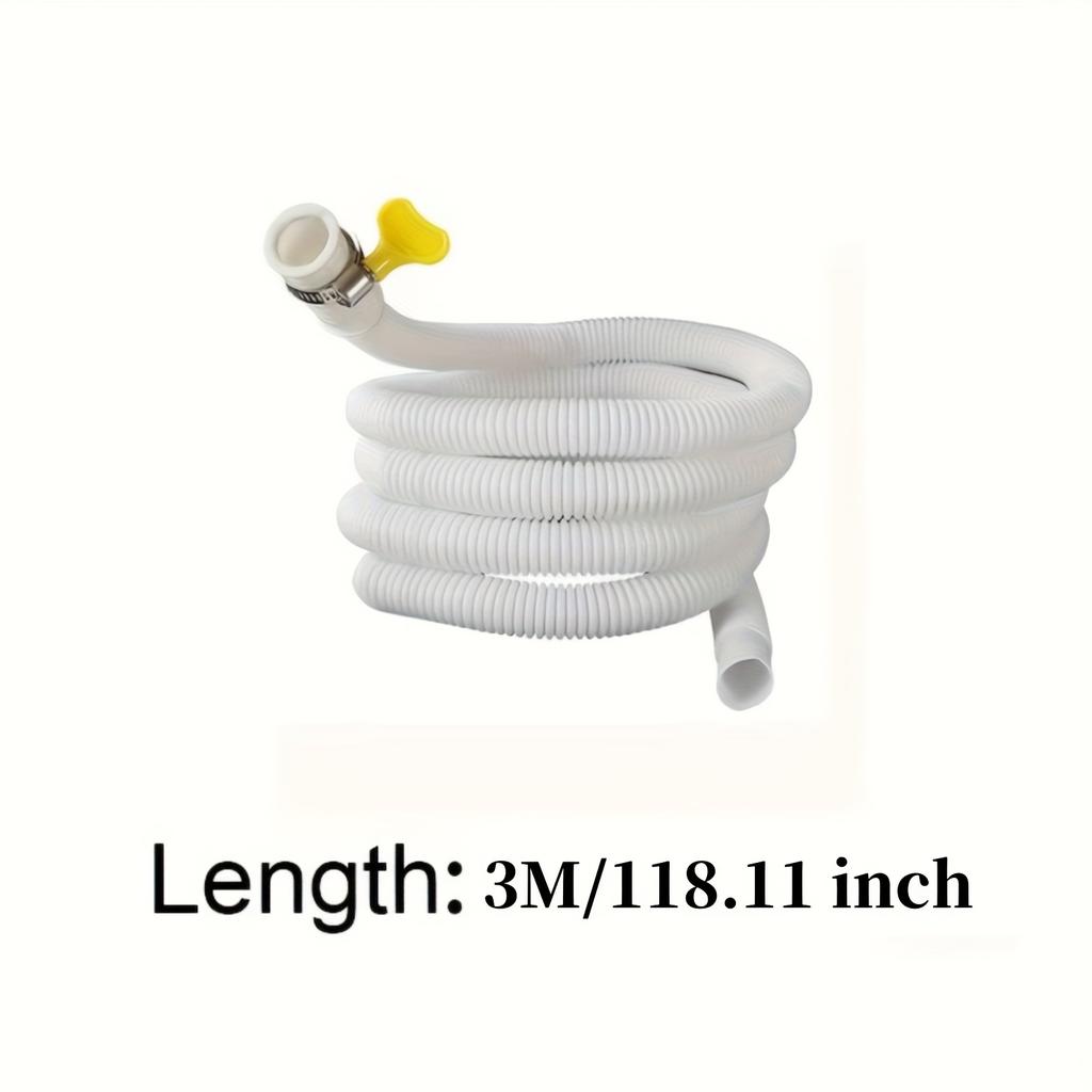 Multifunktionellt förlängningsrör för kran med klämma, Enkel installation, Sammanlåsande huvud- och svansdesign, Plastmaterial för trädgård, badrum, kök