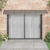 Door Awning - Exclusive House - Black - 350 X 100 Cm - Polycarbonate/Aluminum