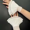 Double Layered Ruffled Lace Fake Sleeves Sweater Elastic Detachable Flared Cuffs Clothing Decoration Ornaments