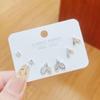 2025 S925 Sterling Silver Stud Earrings: Women's Light Luxury Cold Style Niche Metal Design