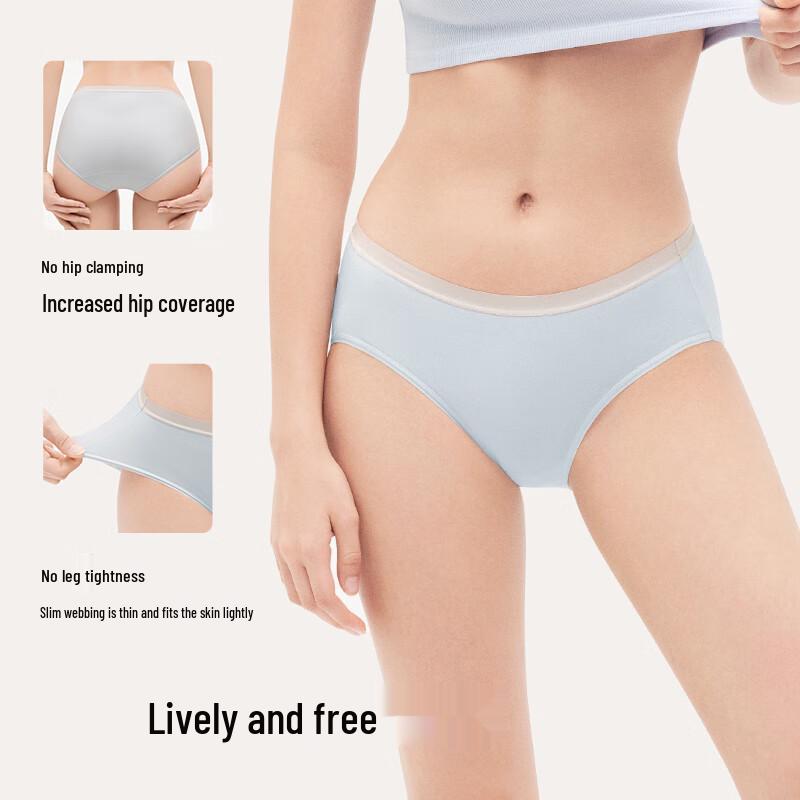 Ubras Women's Mid-Rise 7A Antibacterial Cotton Briefs (3-Pack)