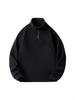 Men's Cross-Collar Fleece Hoodie: Warm, Thick, Pullover, Long Sleeve, Autumn/Winter Essential.