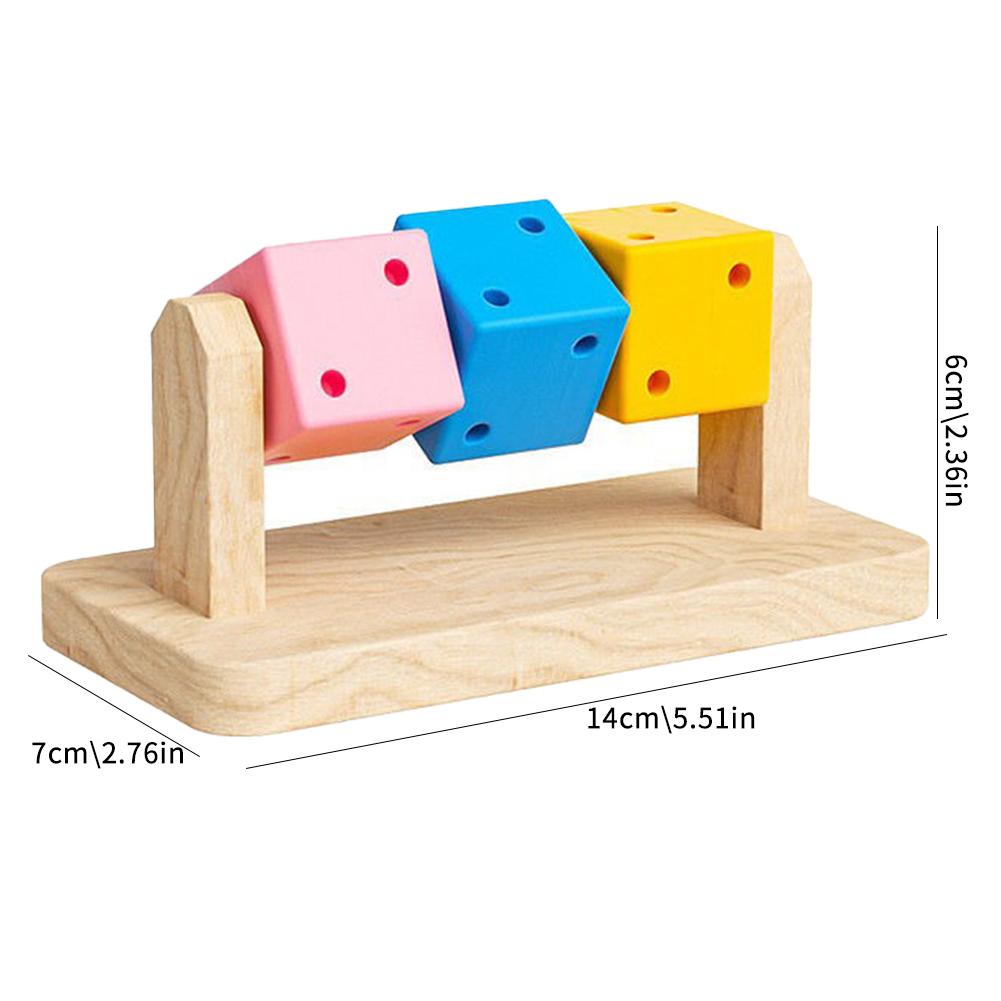 

Hamster Fitness Cube Colorful Multi Faceted Activity Stress Relieving And Anti Depressant Toys For Hamster Sports