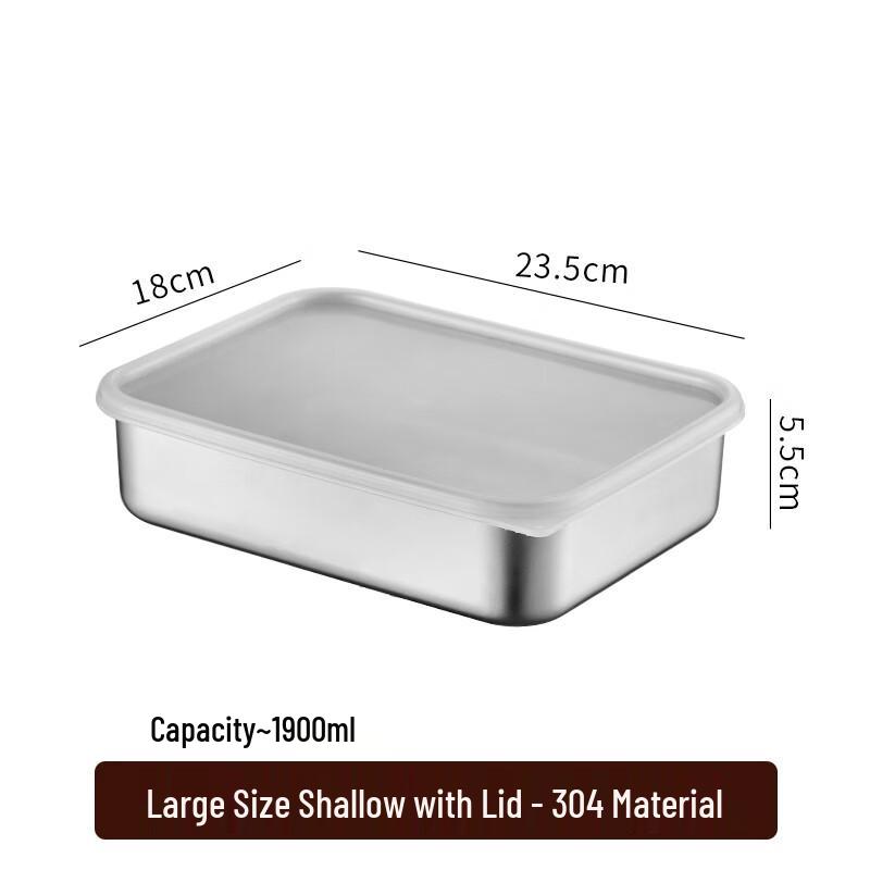 Hongqisheng 304 Stainless Steel Sealed Food Storage Container Set