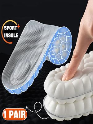 1pár 4D měkké vložky do bot pro nohy Plantární fasciitida Podpora klenby vložky Ortopedické vložky Sportovní vložky do bot pro tlumení nárazů